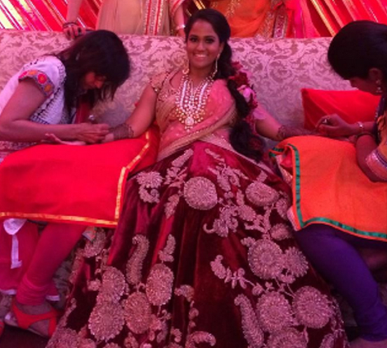 Arpita Khan in Lehenga from Sangeet Ceremony Function