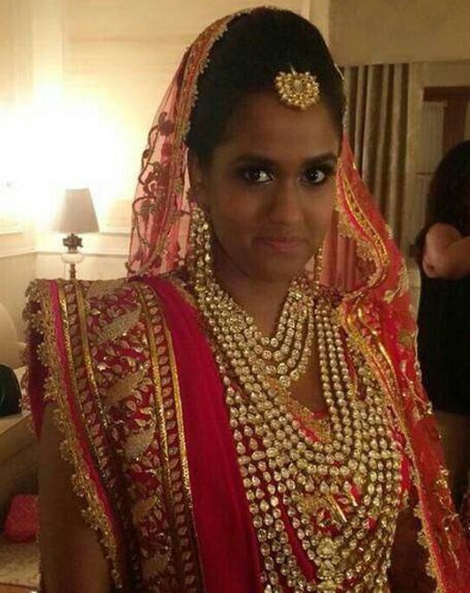 Arpita Khan in Red Lehenga on her Wedding Ceremony