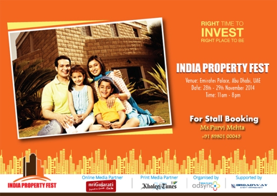 Indian Property Exhibition in Abu Dhabi 2014 - UAE Real Estate Expo INDIA PROPERTY FEST