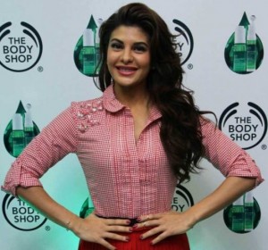 Jacqueline Fernandez In Red Short Skirt Launching Beauty Product In