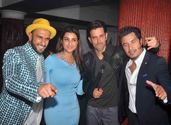 KILL DIL Trio with Hrithik Roshan during Special Screening of their Movie