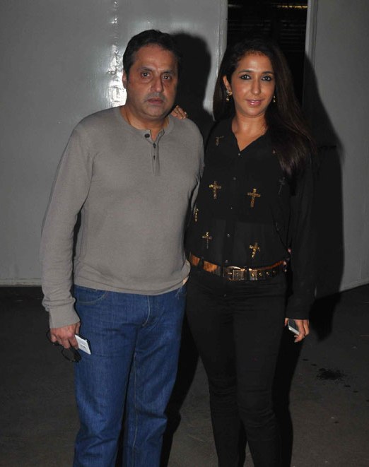 Krishika Lulla with Sunil Lulla at Happy Ending Screening