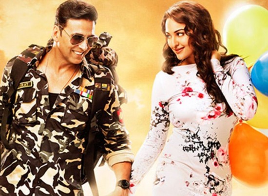 Sonakshi Sinha and Akshay Kumar Hot In Holiday Movie First Look Poster