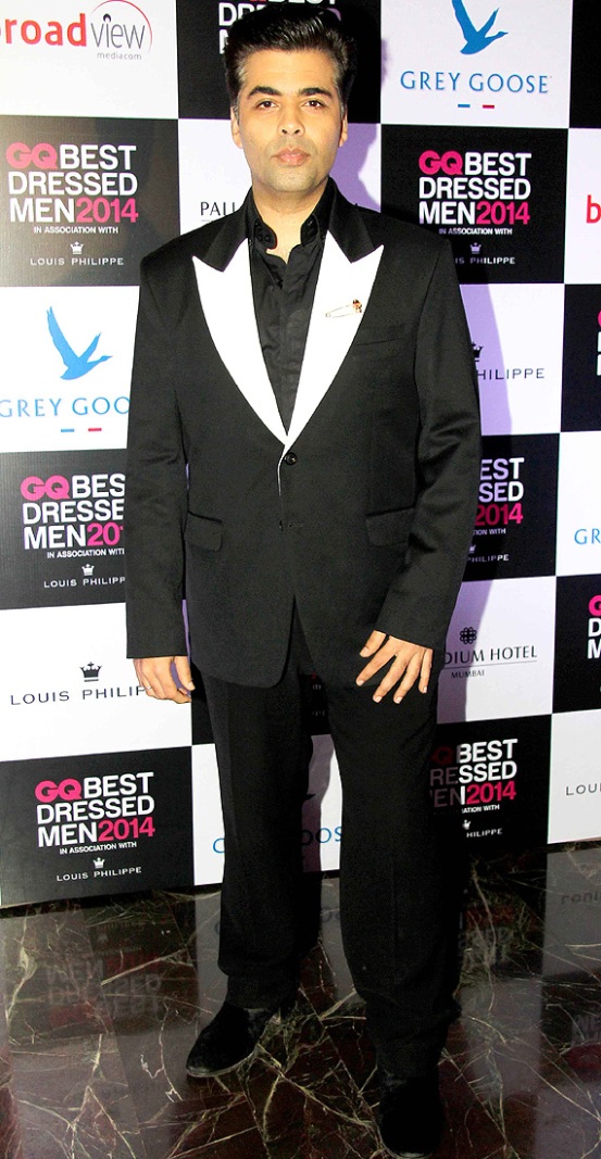 Karan Johar in Black Suit 