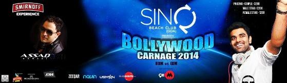 Bollywood Carnage 2014 New Year Celebration Party at SINQ Beach Club Goa