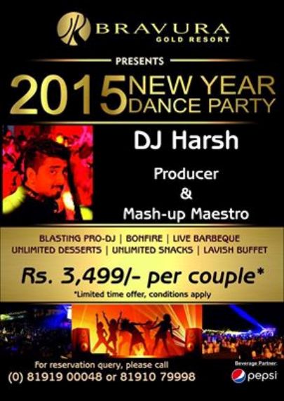 Bravura Gold Resort Presents 2015 New Year Dance Party on 31st December 2014