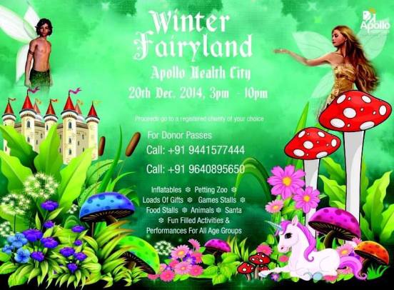 Celebrate Winter Fairyland on 20th Dec 2014 at Apollo Health City Hyderabad