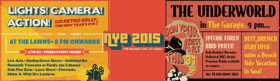 NYE 2015 New Year Party at Garage & Lawns in Gurgaon on 31st December 2014