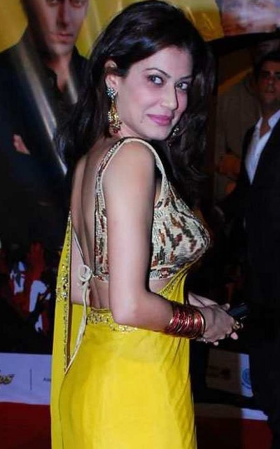 Payal Rohatgi In Backless Blouse Photos Hot Pics In