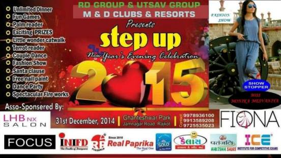 Step Up 2015 New Year Party at Ghanteshwar Park in Rajkot on 31st December 2014