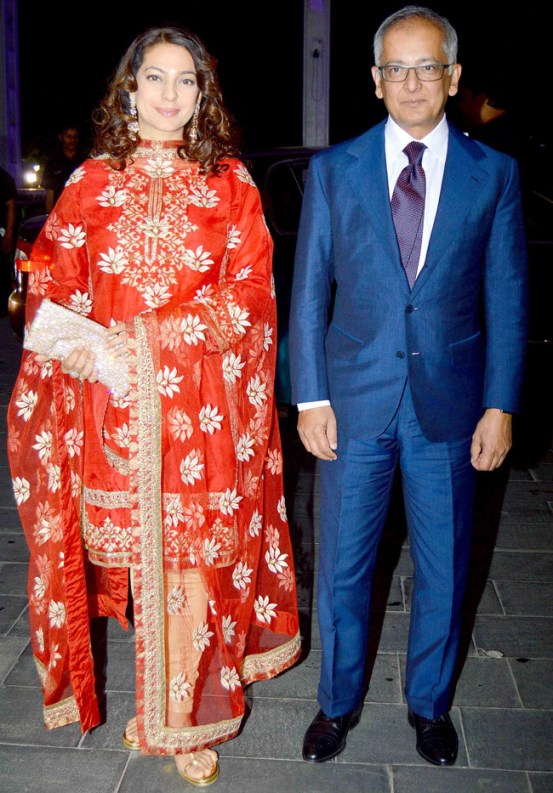 Juhi Chawla at Shirin Morani and Udhay Singh Wedding Reception