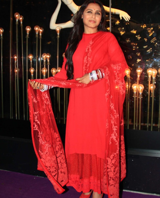 Rani Mukherjee in Red Dress Pics 2014 Images