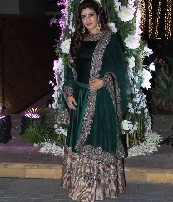 Raveena Tandon at Riddhi Malhotra Sangeet Ceremony