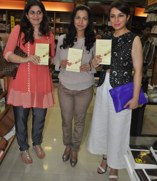 Tisca Chopra Hot In White Lehenga with Black Sleeveless Top Pics at Launch Book