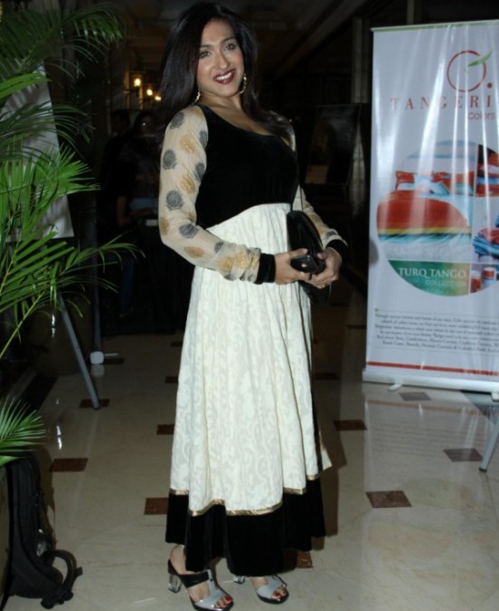 Rituparna Sengupta in White Black Anarkali Suits 