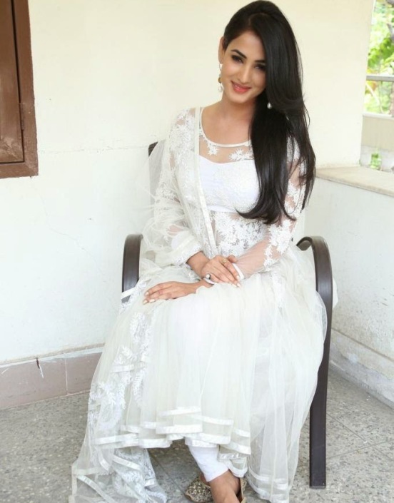 Sonal Chauhan in White Dress Hot Photoshoot Images