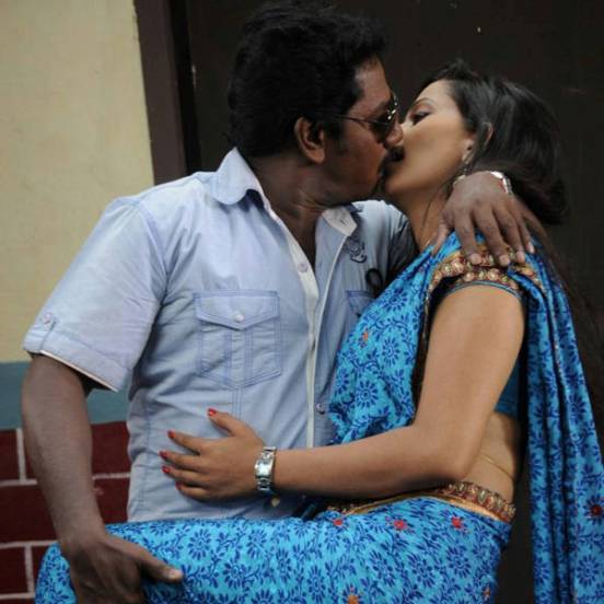 Sanjana Singh Hot Lip Kiss Pics Bold Images – Spicy Lip Lock Kissing Scenes with Karunas in Ragalaipuram Tamil Movie 2013