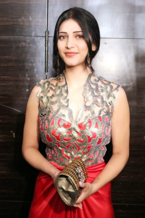 Shruti Hassan Hot in Red Dress – Designer Gown Latest Unseen Cool Photos