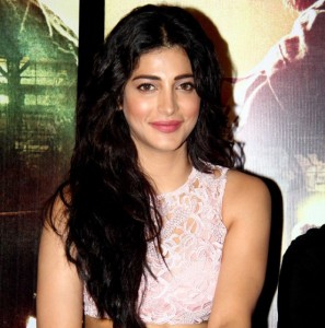 Gabbar is Back Trailer Launch Photos – Shruti Haasan in Pink Cut out Skirt