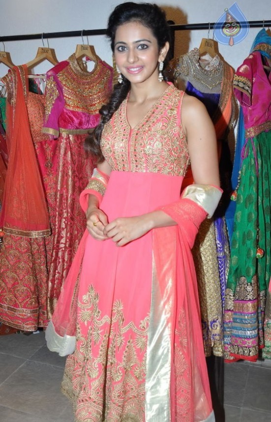 Rakul Preet Singh in Pink Anarkali Suits 