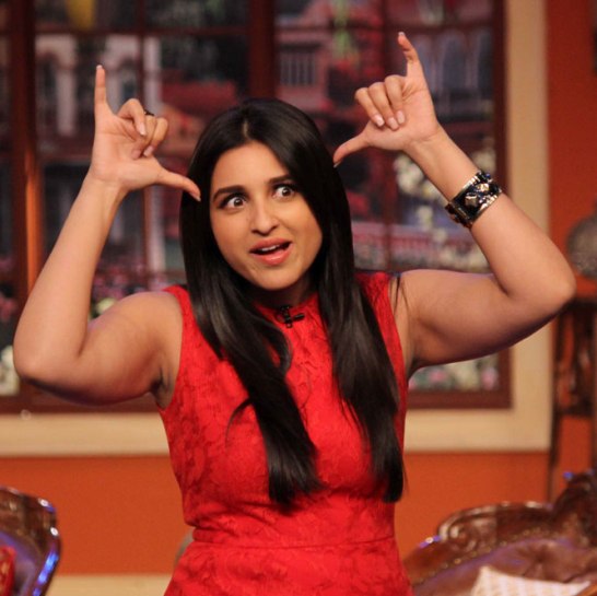 Parineeti Chopra Hot Pics Armpits Show at Comedy Nights With Kapil with Siddharth Kapoor for Hasee Toh Phasee Movie Promotion