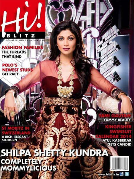 Shilpa Shetty in Traditional Wear at Hi Blitz Magazine 2014 Issue