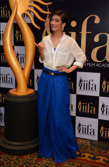 Akshara Haasan in Blue Long Skirt 