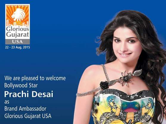 Prachi Desai is appointed as Glorious Gujarat USA 2015 Brand Ambassador - Exhibition in New Jersey on 22-23 August