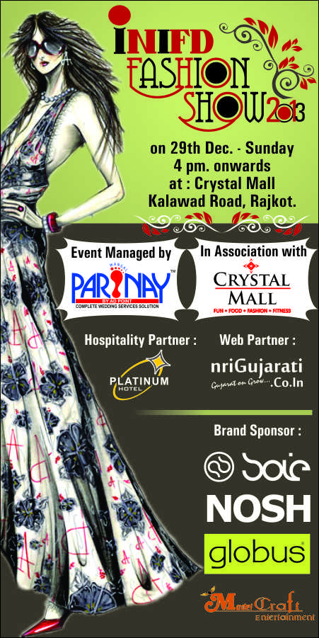 INIFD Fashion Show 2013 – December Season at Rajkot Gujarat India