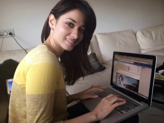 South Actress Tamanna Official Facebook Page Launched Photos