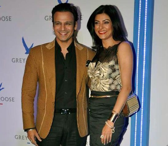 Vivek Oberoi and Sushmita Sen at Grey Goose Style Du Jour Awards 2013