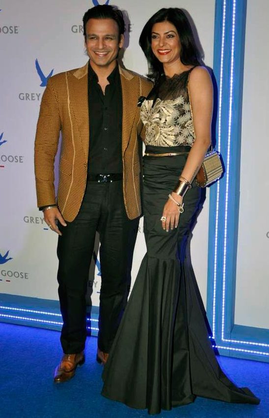 Vivek Oberoi and Sushmita Sen at Grey Goose Style Du Jour Awards 2013