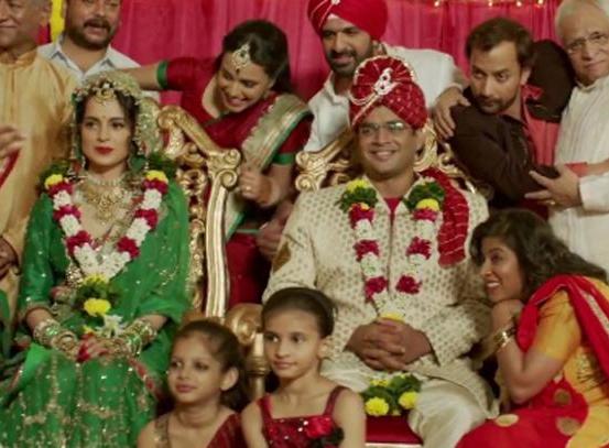 Kangana Ranaut in Tanu Weds Manu Returns Stills Photos 2015 – New Look in Green Bridal Lehenga