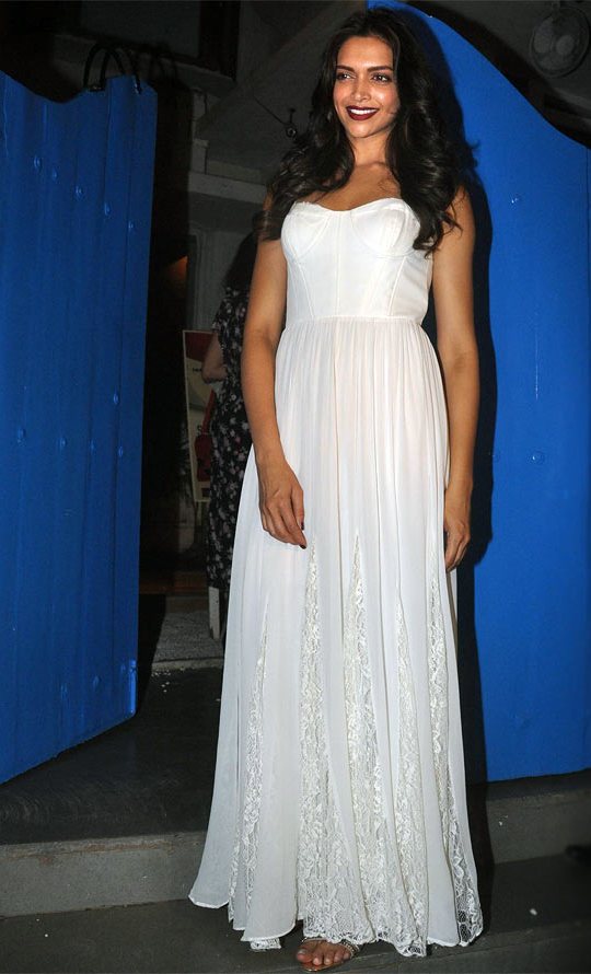Deepika Padukone in White Gown