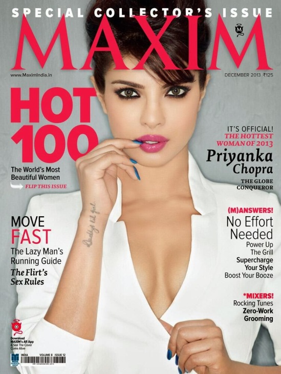 Priyanka Chopra On Maxim Magazine Cover Dec 13 Issue Hot Photos
