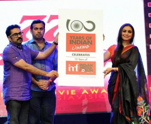 Rani Mukharjee in 100 years of Indian Cinema Awards 2013 Photos