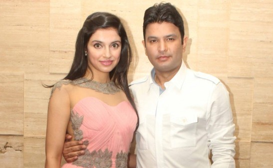 Bhushan Kumar of T-Series with Wife Divya Khosla at ASIN 28th Birthday Party Celebration