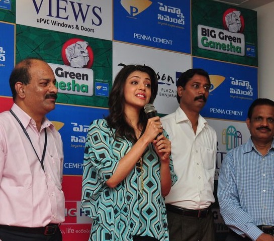 Kajal Agarwal at BIG Green Ganesha 2013 Campaign Launch Images