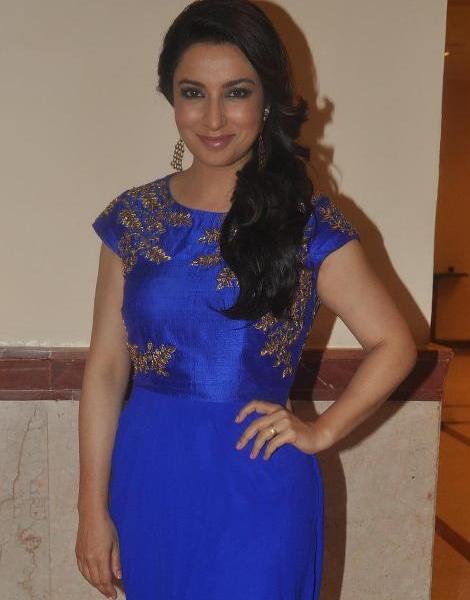Latest Photos of Tisca Chopra in Blue Traditional Dress Anarkali Churidar Suits New Pics