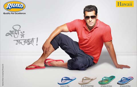 Relaxo Hawaii signs Salman Khan as Brand Ambassador of their New Slipper Footwear Products