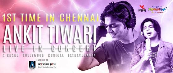 Ankit Tiwari Live in Concert Chennai – October 2015 at Indira Garden Royapettah