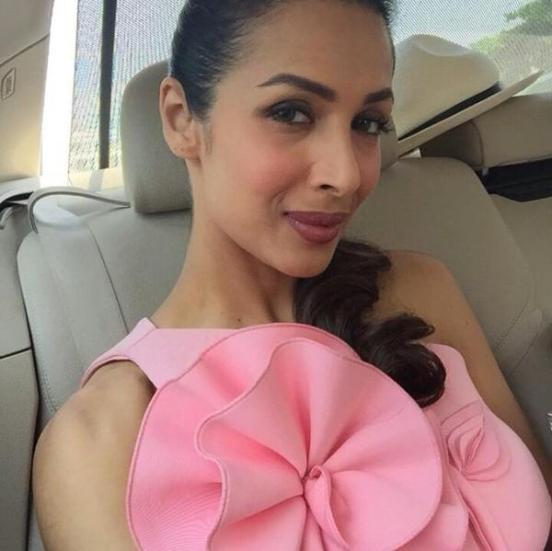 Malaika Arora Khan in Pink One Piece at Breast Cancer Awareness Event