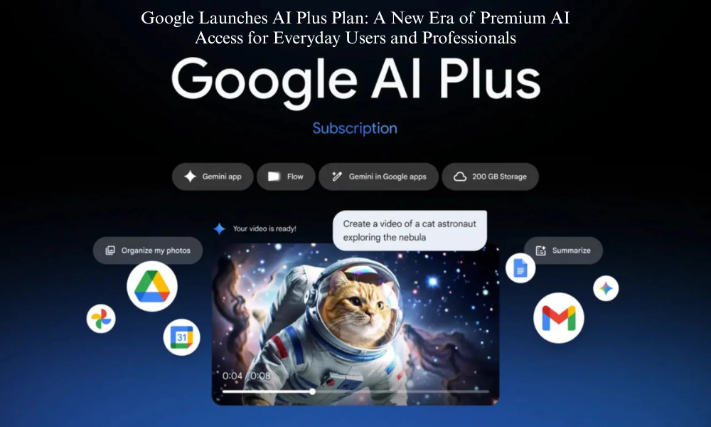 Google Launches AI Plus Plan A New Era of Premium AI Access for Everyday Users and Professionals