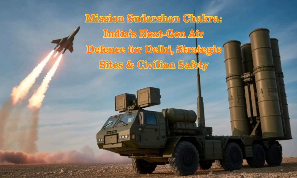 Mission Sudarshan Chakra India’s Next-Gen Air Defence for Delhi, Strategic Sites & Civilian Safety