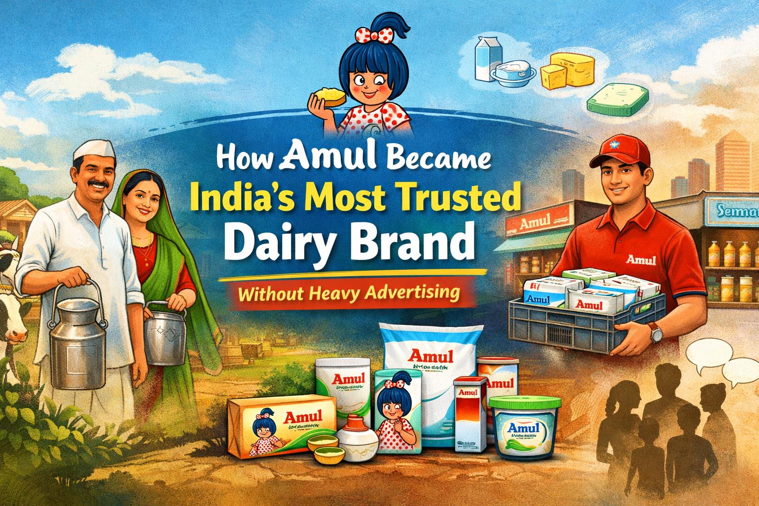 How Amul Became the most trustworthy dairy brand in India without massive advertising