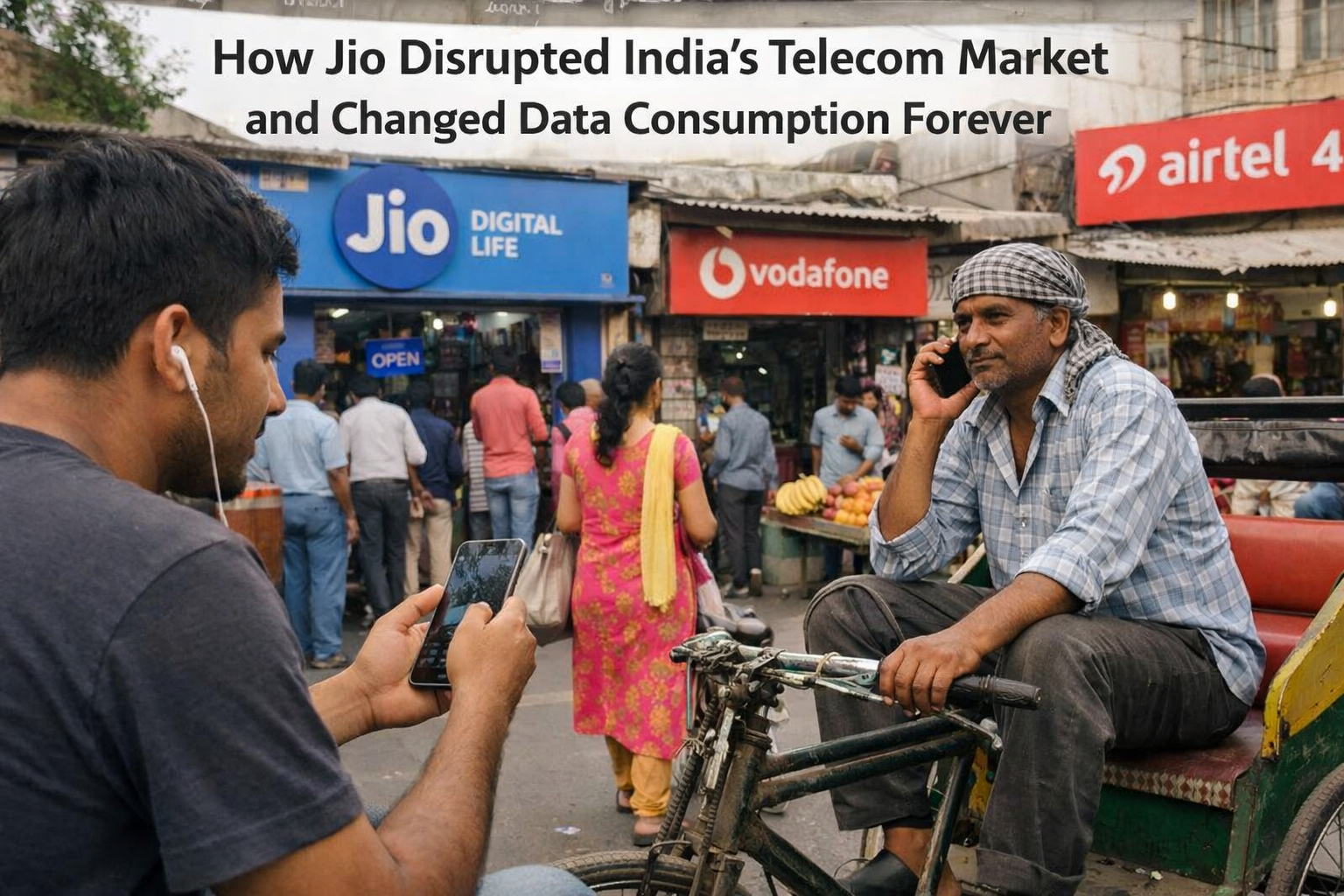 How Jio Disrupted India’s Telecom Market and Changed Data Consumption Forever